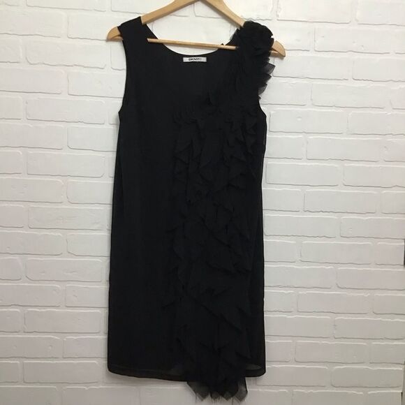 DKNYC Black Dress Embellishments Black Petals - Picture 5 of 15